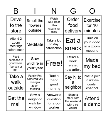 Bug Bash - 11/4 Bingo Card