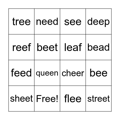 EE VS EA BINGO Card