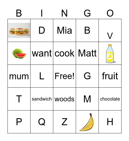 Power up w5 Bingo Card