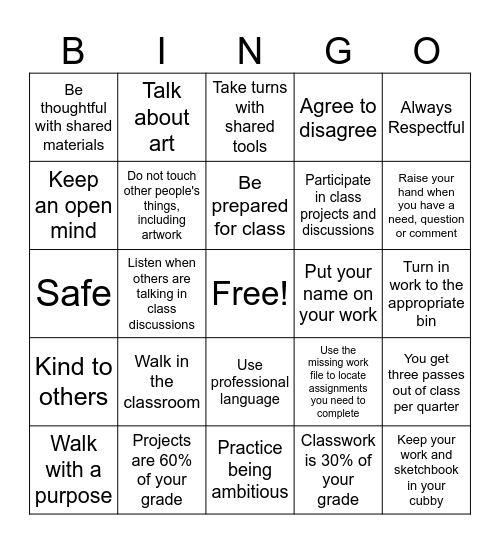 B.A.R.K. Bingo Card