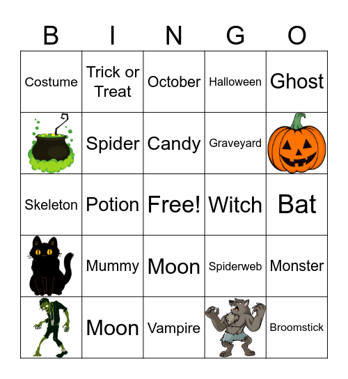 HALLOWEEN BINGO Card