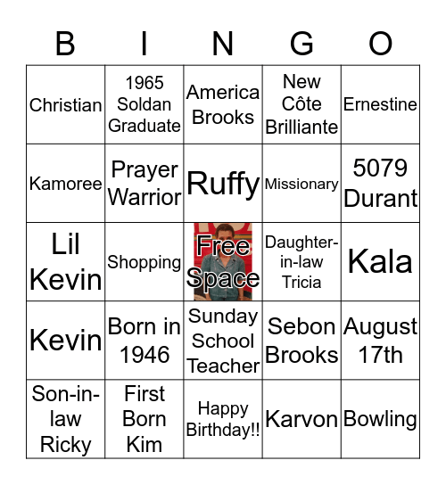 BIRTHDAY BINGO Card