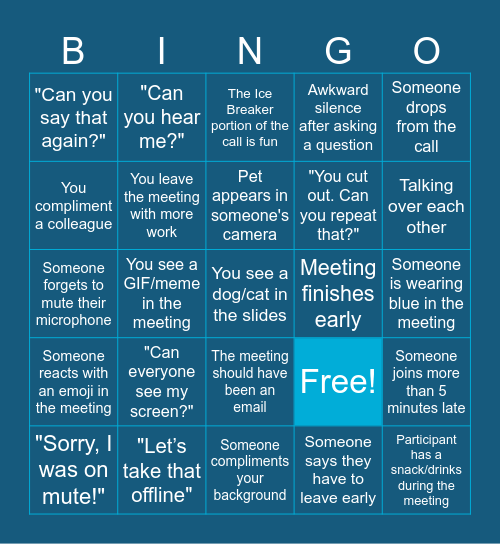 Achieve Collaborative Bingo! Bingo Card