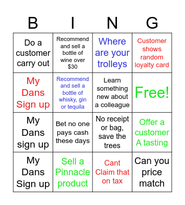 #DANS COMO BINGO Card