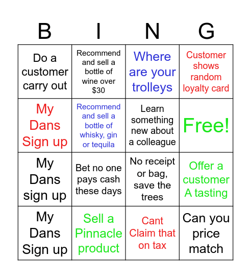 #DANS COMO BINGO Card