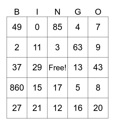 Bingo -2024 Bingo Card