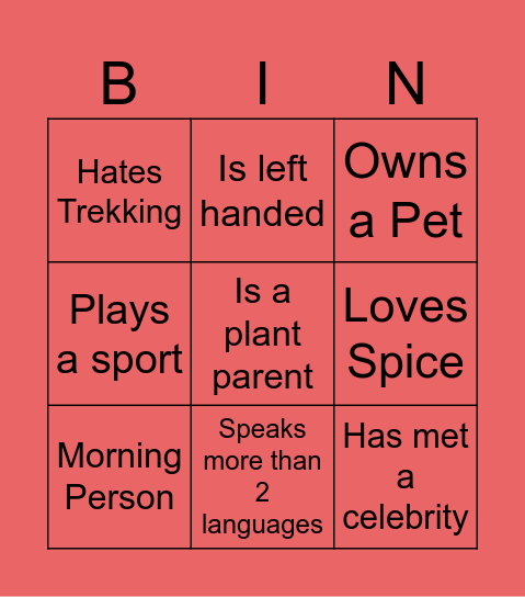 Fulfillment Team Bingo Card