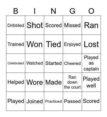 SPORT BINGO Card