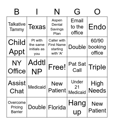 StraitFire Bingo Card