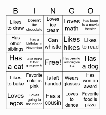 Girl Scouts - Making Friends Bingo Card