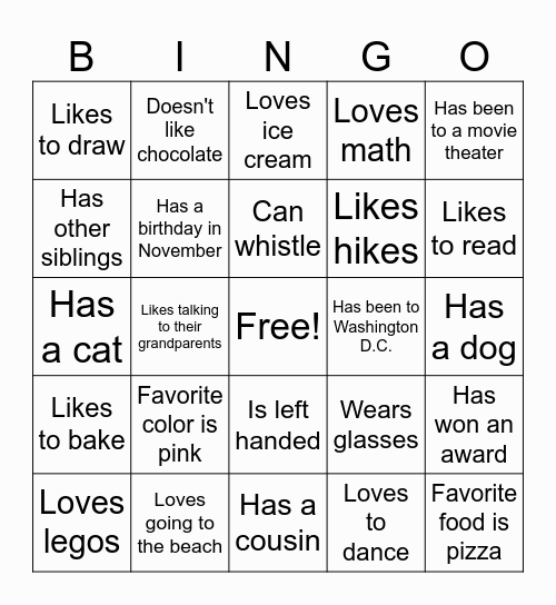 Girl Scouts - Making Friends Bingo Card