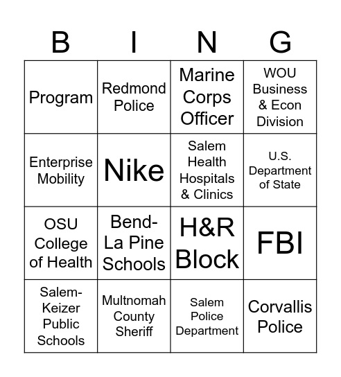 Bingo Card 24 Bingo Card