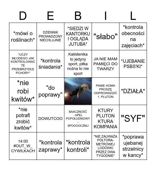 Super Sawczeno Bingo Card