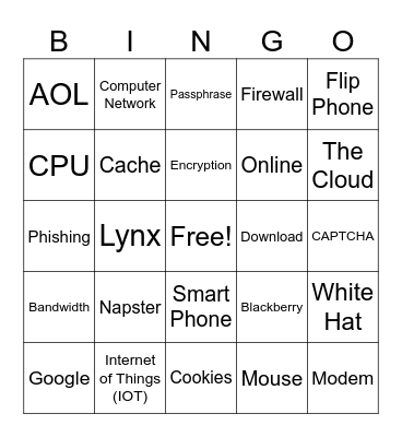 Tech Bingo! Bingo Card