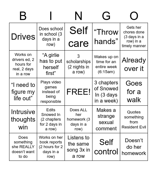 Bingo??? Bingo Card