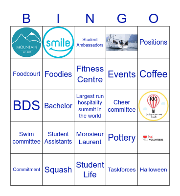 EHL STUDENT LIFE Bingo Card