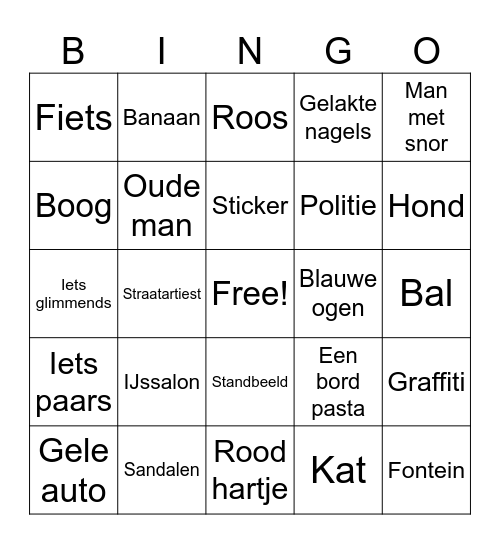 Foto Bingo Card