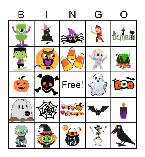 Halloween Bingo Card