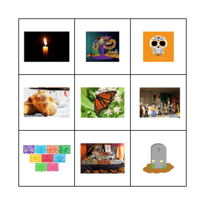 Dia de Muertos Bingo Card