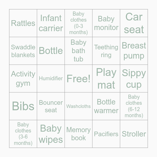 Bingo Card
