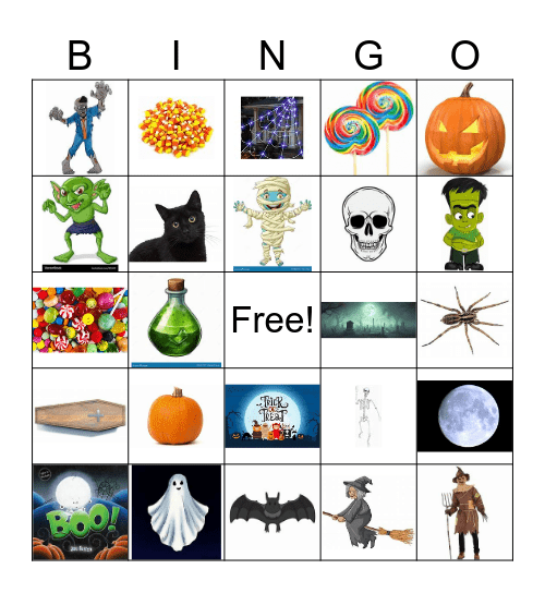 Halloween Bingo Card