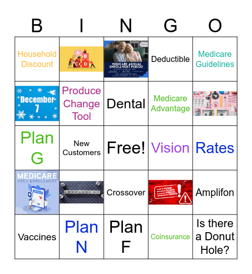 Annual Enrollment Bingo Card
