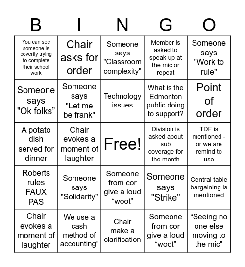 OCTOBER COR BINGO Card