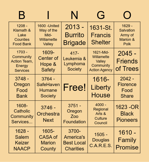 CFD 2024 Bingo Card