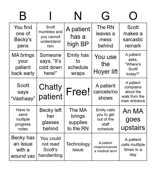 WCC/MA Bingo Card