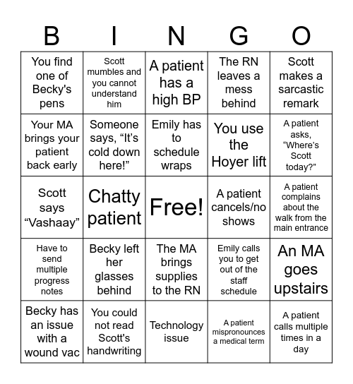 WCC/MA Bingo Card