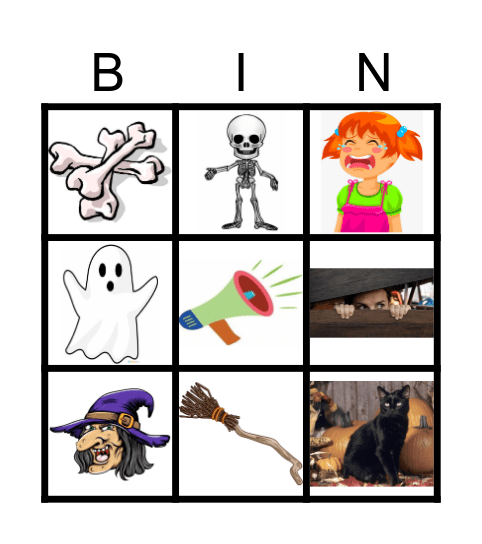 Samhain Scanrúil Bingo Card