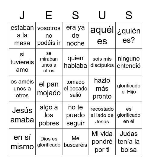 SAN JUAN 13 #2 Bingo Card