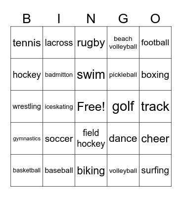 Coach Leadership Bingo Card