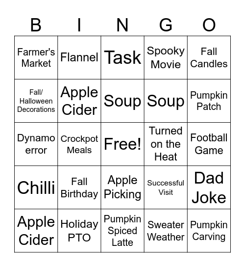 Final Bingo Card