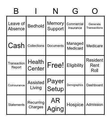 PCC Bingo Card