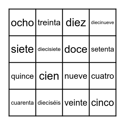 Lotería Bingo Card
