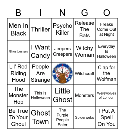 Halloween Bingo Card