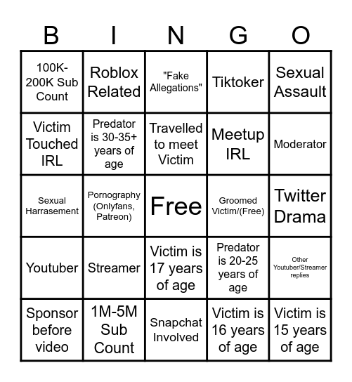 PDF File Bingo Card