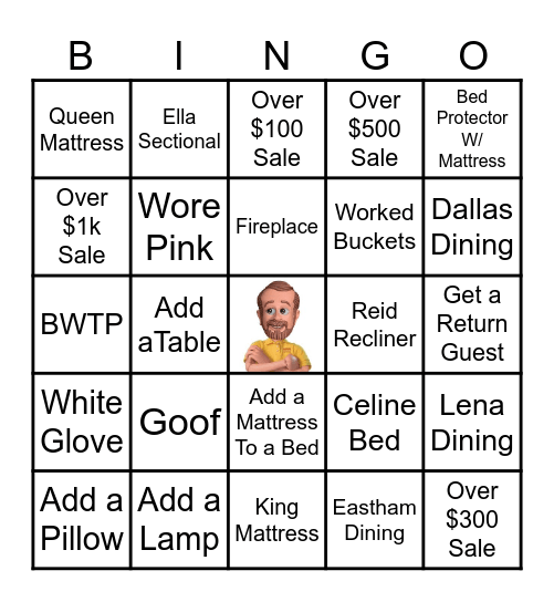 Bob's Bingo Card