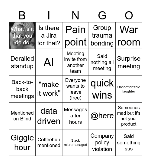 Under new management Bingo Card