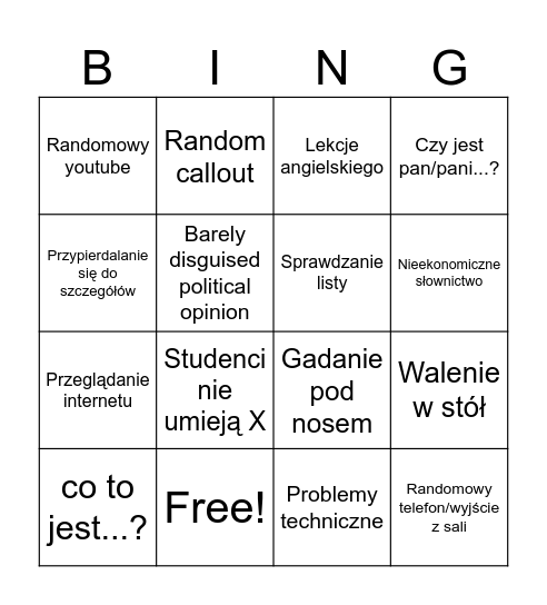 Aldona Bingo Card