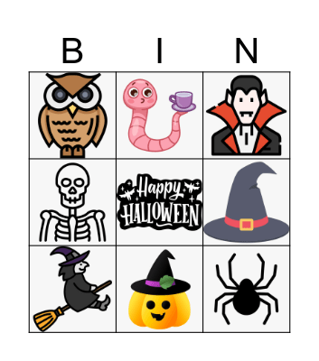 Halloween Bingo Card