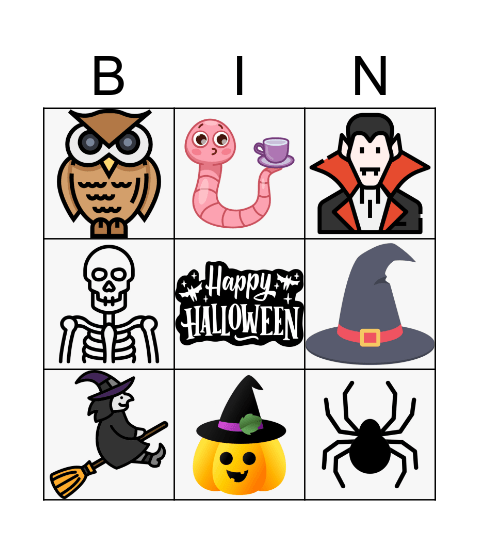 Halloween Bingo Card