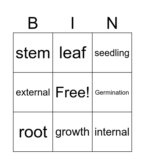 3rd grade inv. 2.1 Bingo Card