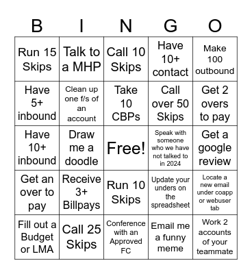 Queue Drop Eve Bingo Card