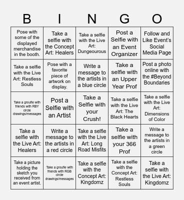 Beyond Boundaries BINGO Hunt Bingo Card