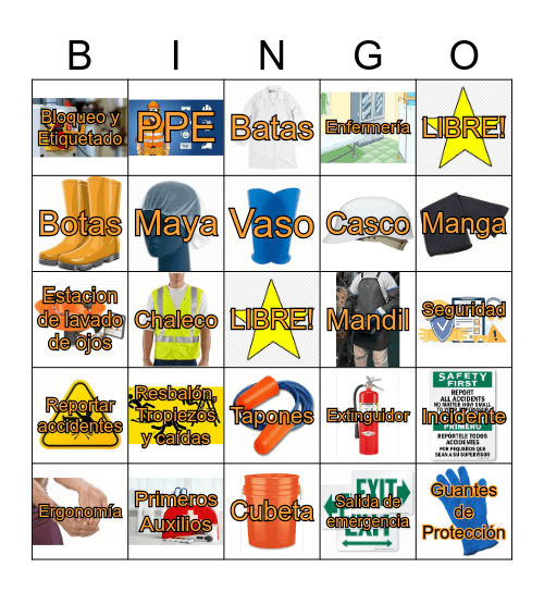 Feria de Seguridad Bingo Card