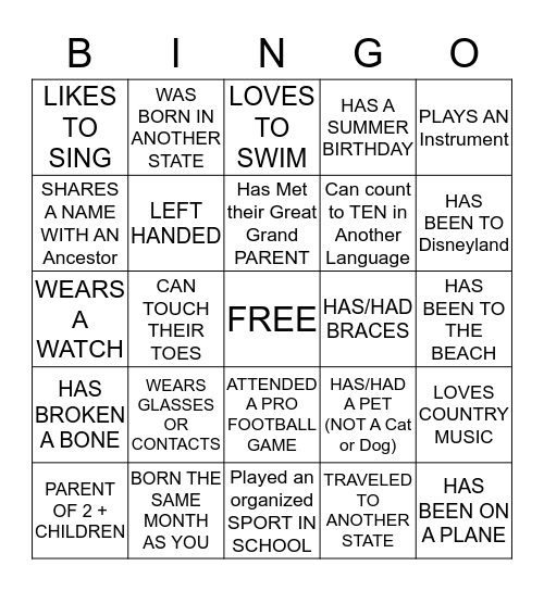 BERRY Bingo Card