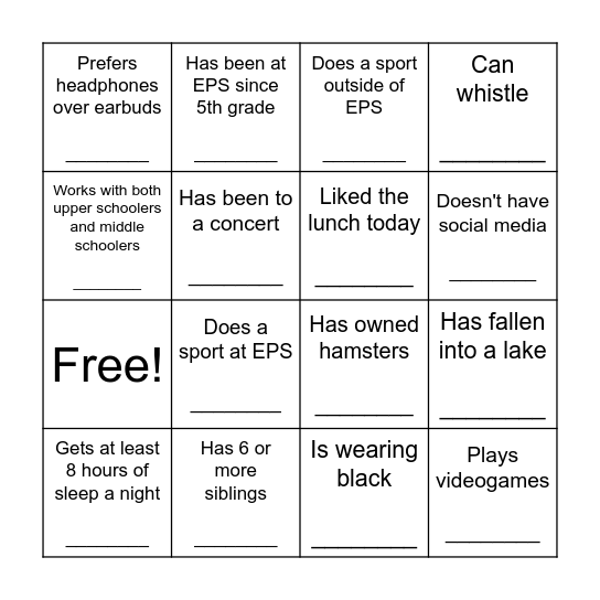 Luhrs Advisory Bingo Card