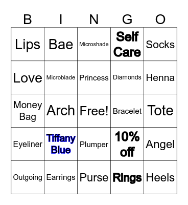 Angel's Birthday Brow Bae Experience Bingo Card
